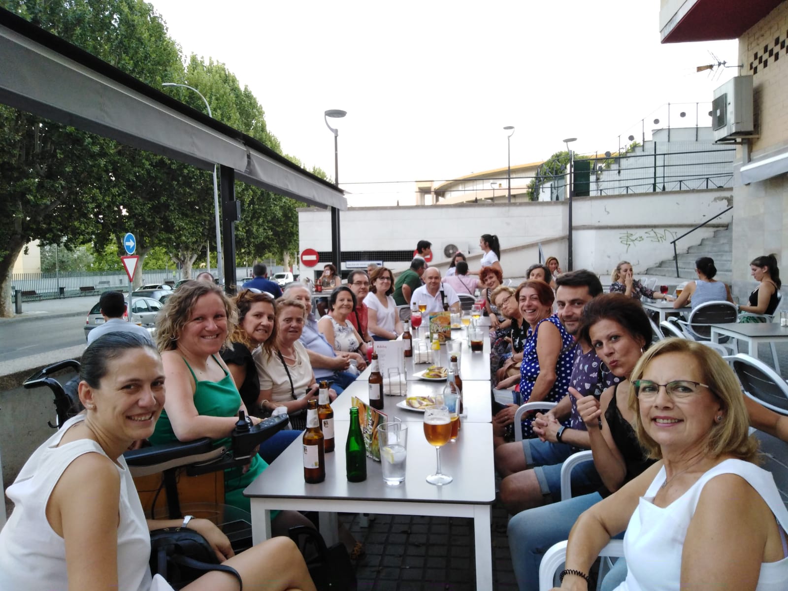 Visita al Cine de Verano. Jaén Inclusiva.