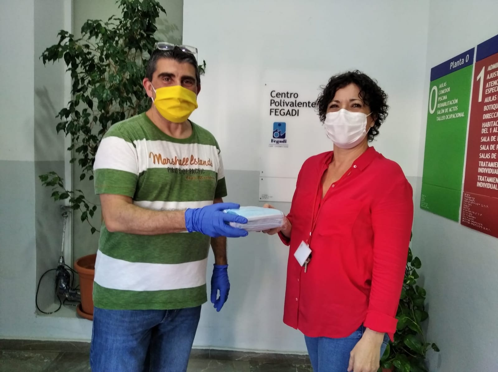 Mascarillas para el sector de la discapacidad de la provincia de Cádiz 