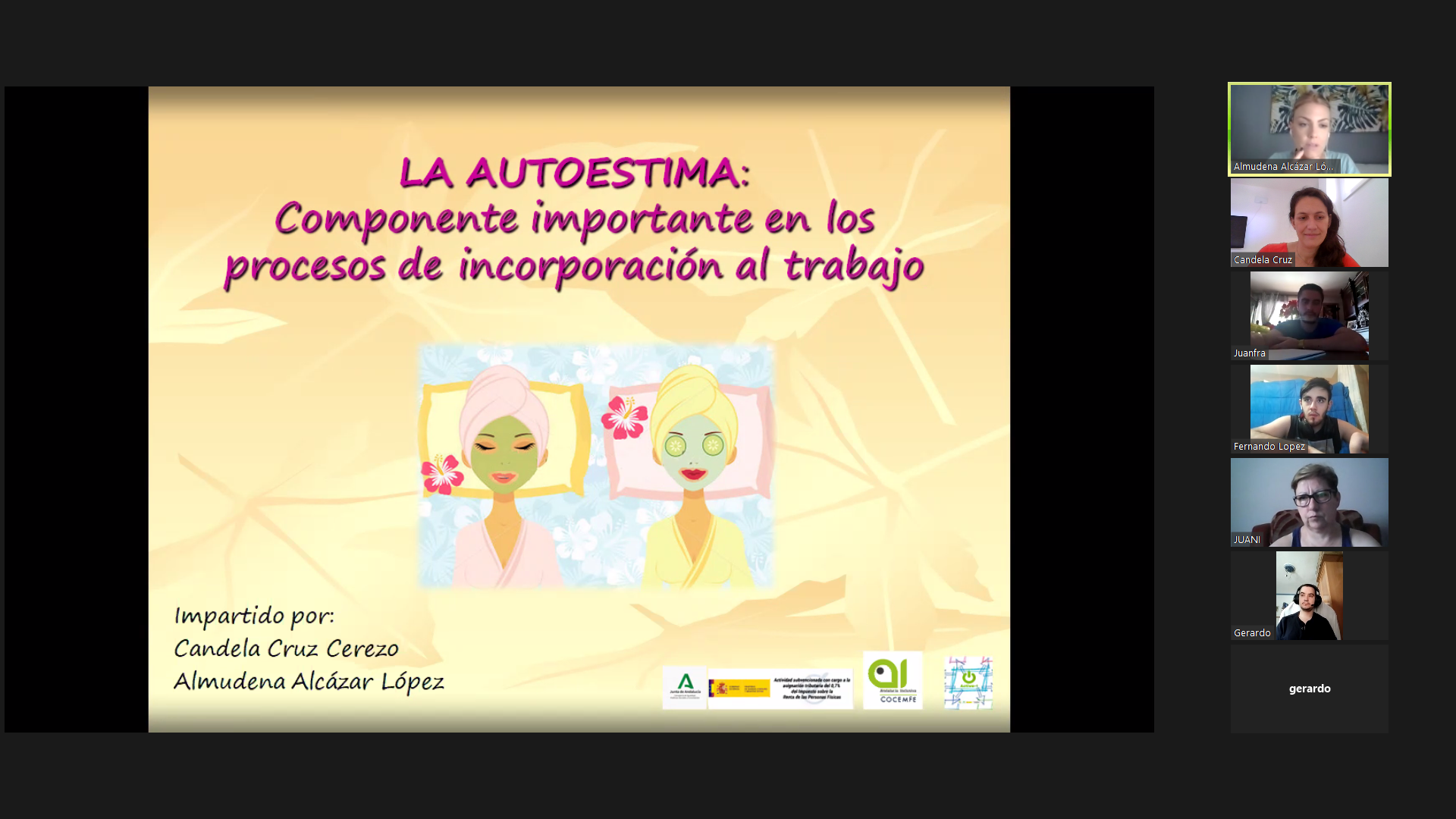 Sesión Activa-T: Autoestima. Jaén Inclusiva.