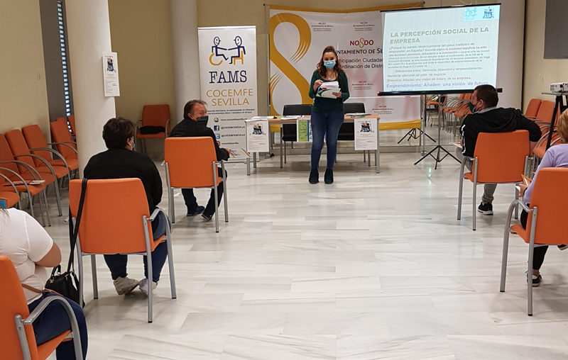 COCEMFE Sevilla imparte en Sevilla un taller sobre emprendimiento para personas con discapacidad
