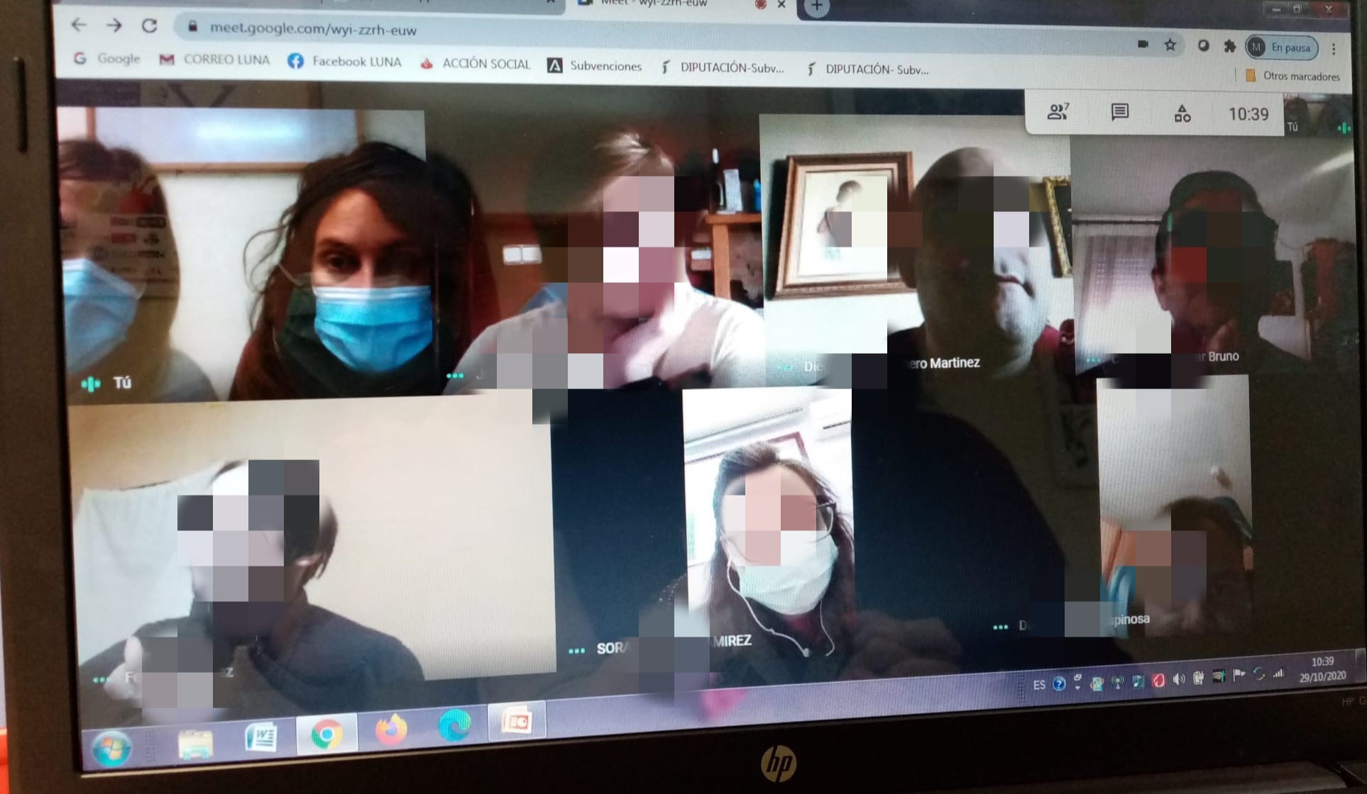 Sesión Grupal: Coahing y Emprendimiento. Jaén Inclusiva.