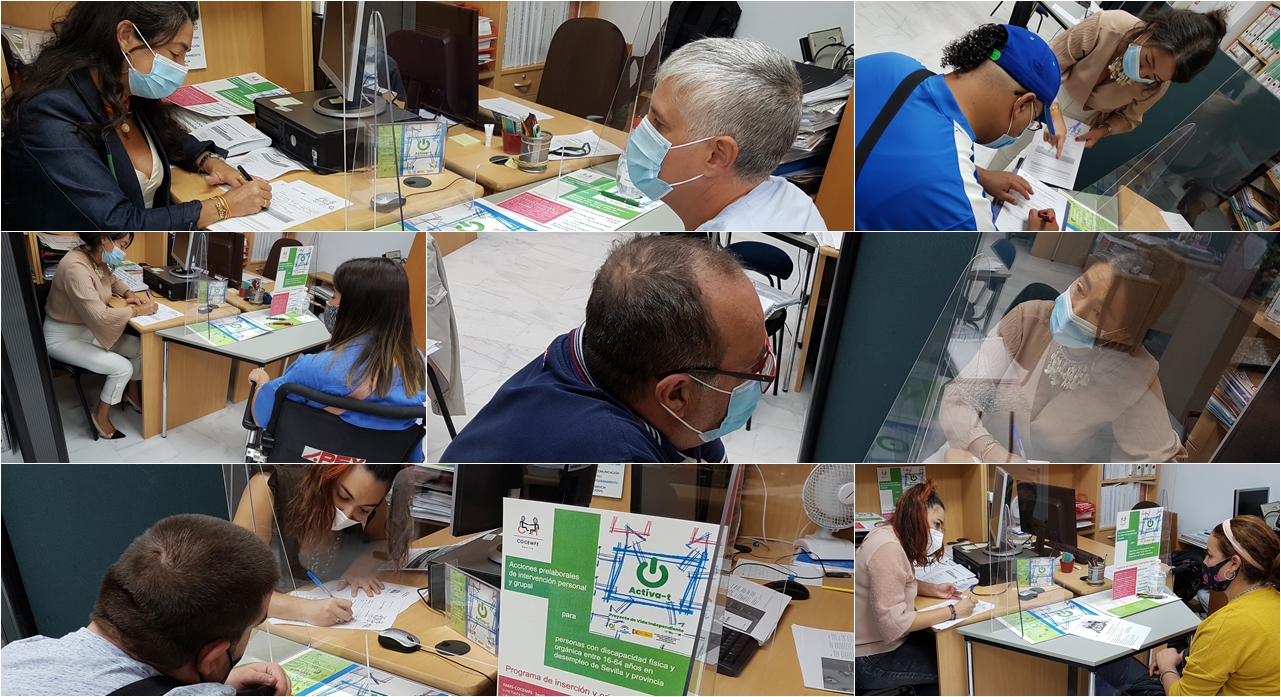 COCEMFE Sevilla desarrolla la línea Actíva-t & Emprende en la que se ha atendido un total de 52 personas con discapacidad