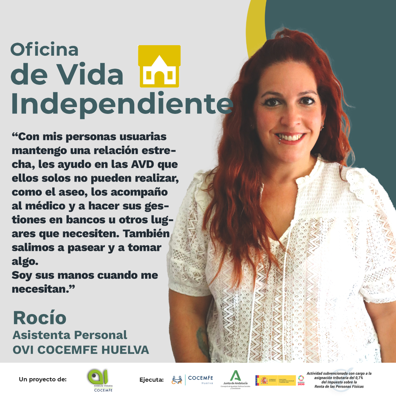 Oficina de Vida Independiente a través de Cocemfe Huelva