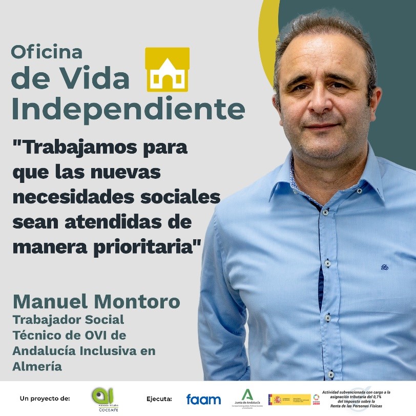 Manuel Montoro es trabajador social en nuestro Programa OVI en Almería