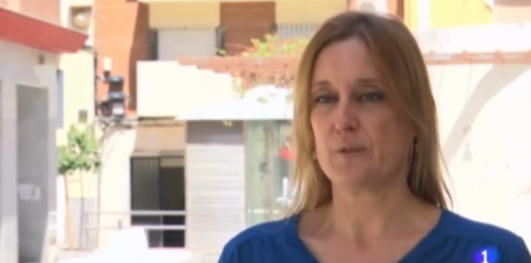 Rocío Pérez Gómez en el informativo de Televisión Española.