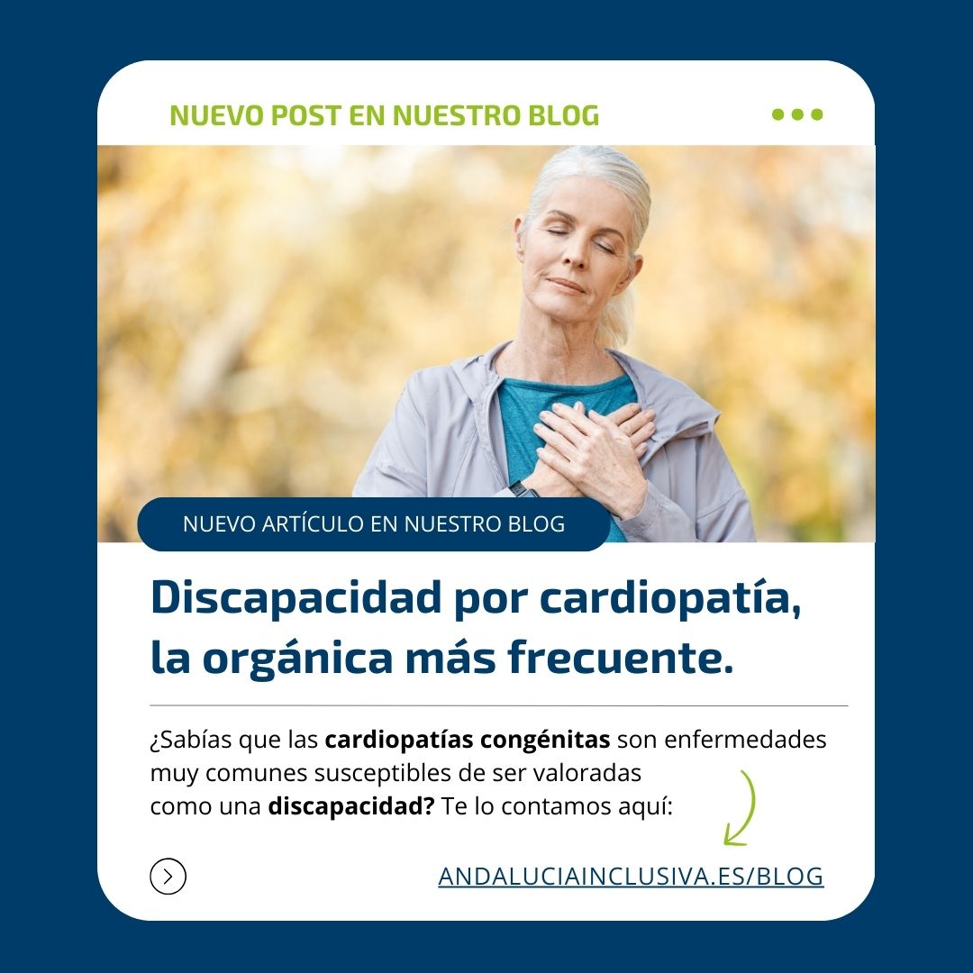 Las cardiopatías son las enfermedades más comunes en el estado español que provocan una discapacidad. En concreto, las cardiopatías congénitas son enfermedades muy comunes susceptibles de ser valoradas como una discapacidad. Será la valoración de la sintomatología asociada y sus limitaciones, las que determinarán el mayor o menor grado de discapacidad reconocido y, consecuentemente, la obtención o no del certificado de discapacidad.