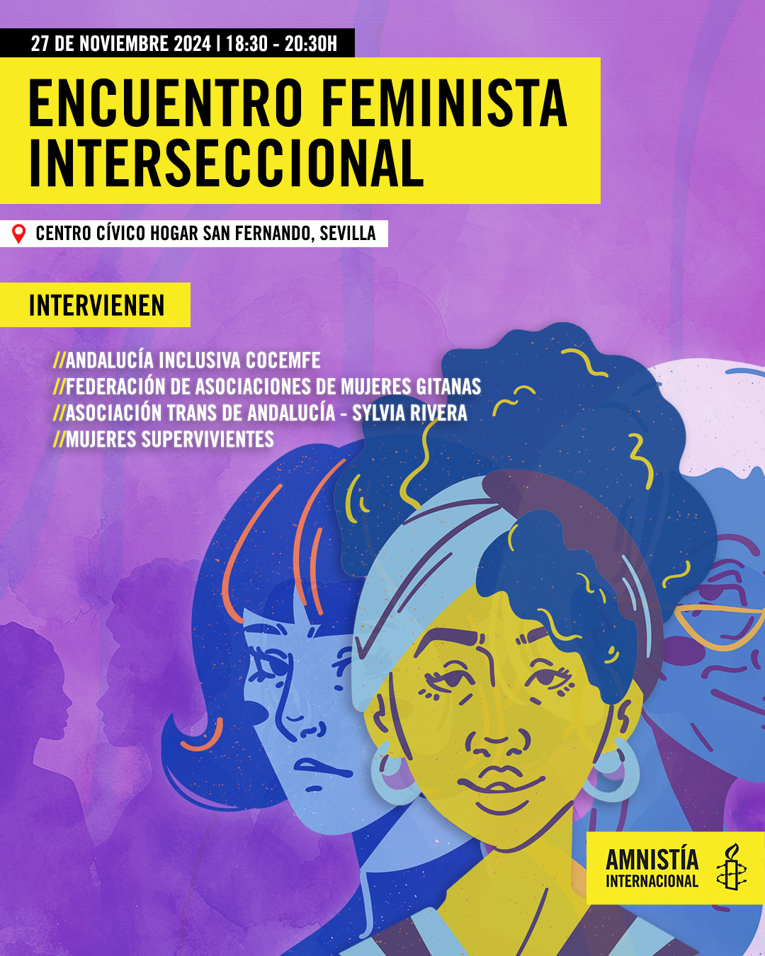 El Encuentro Feminista Interseccional denuncia la violencia machista y exige justicia para las mujeres en su diversidad
