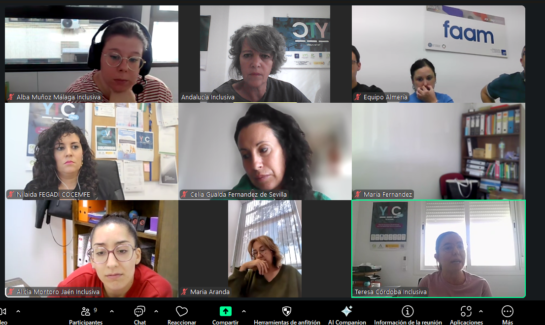 Nos reunimos Andalucía Inclusiva y los equipos técnicos de las entidades ejecutantes de los programas 