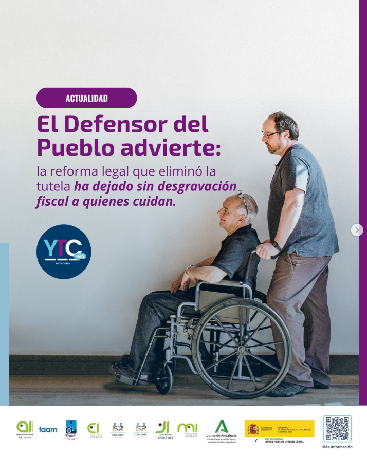 En Andalucía Inclusiva, con el programa YTC.Red apoyamos a las personas con discapacidad física y orgánica y a las personas de su entorno. Más información, más derechos.