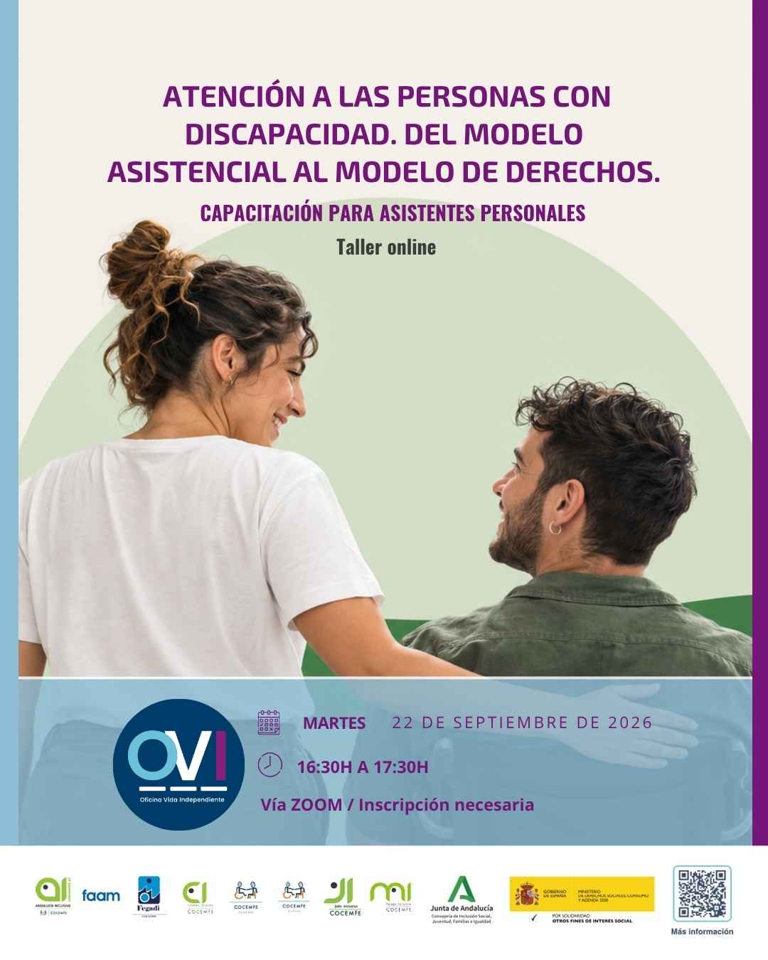 Capacitación para asistentes personales Atención a las personas con discapacidad. Del modelo asistencial al modelo de derechos.