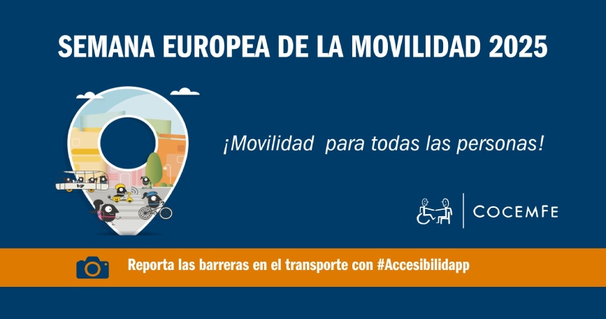 Andalucía Inclusiva COCEMFE y COCEMFE lanzan #CazaBarreras para reivindicar una movilidad inclusiva durante la Semana Europea de la Movilidad