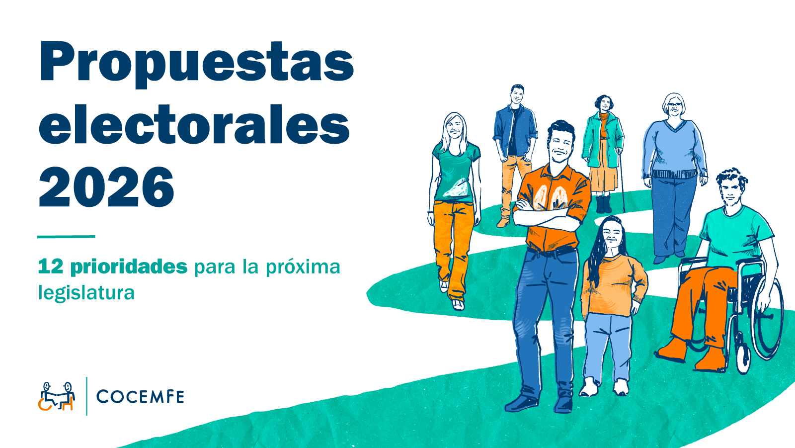 COCEMFE traslada a los  partidos políticos 12 prioridades  a atender en la próxima legislatura