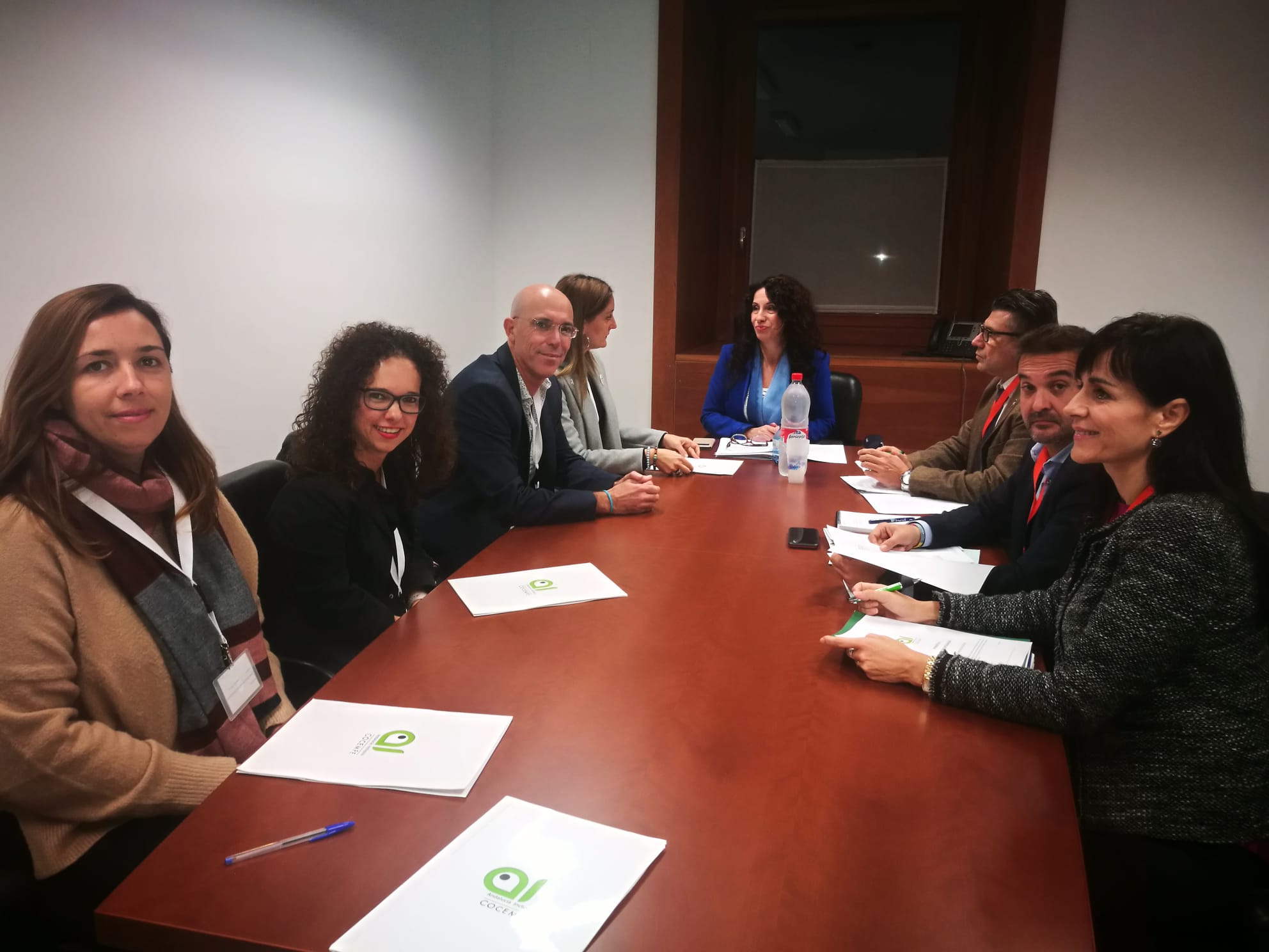 Reunión con la Consejera de igualdad y los directores generales de Discapacidad, servicios sociales y agencia de la dependencia.