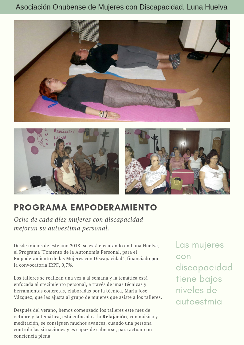 Talleres de manualidades en la asociación LUNA Jaén