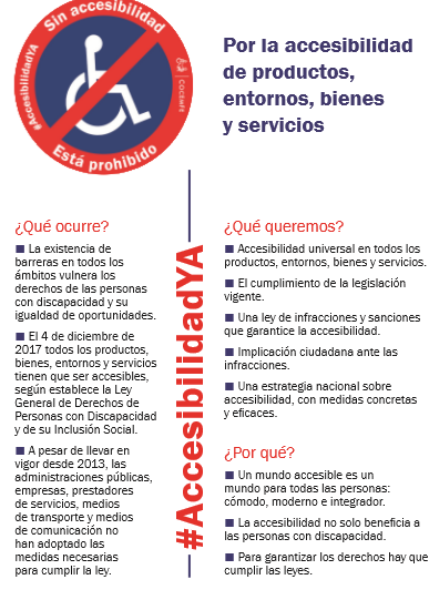 Concentración por la accesibilidad FEGRADI COCEMFE